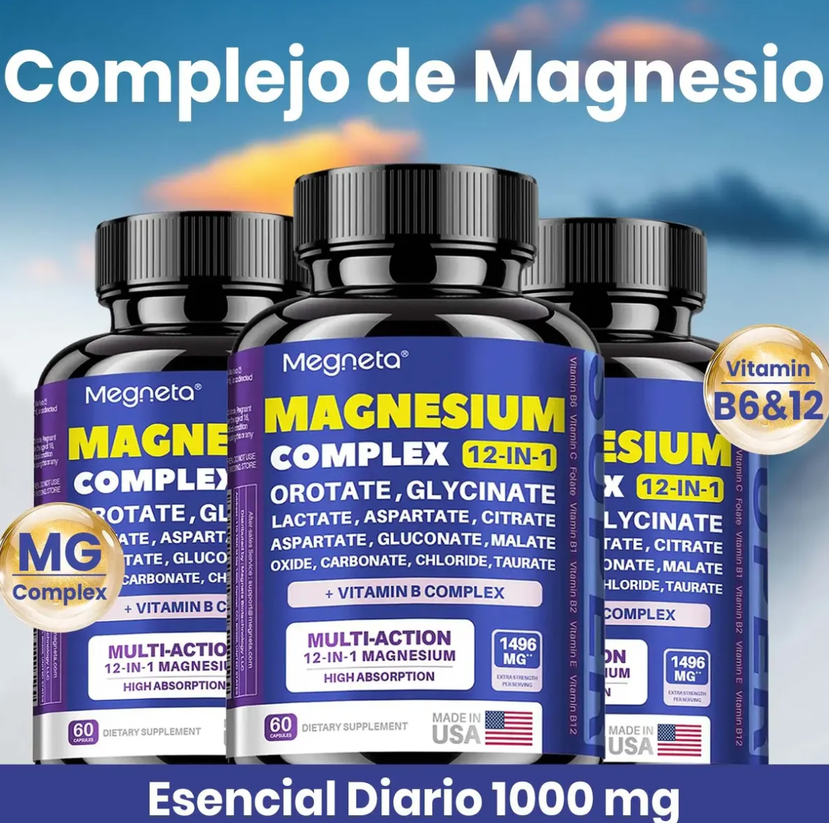 Pack de frascos Magnesium Complex
